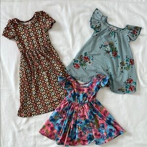 3 DotDotSmile Girls Summer Dresses size 12/24 months